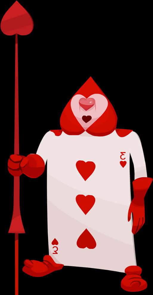 Playing Card Guard Alice In Wonderland PNG image