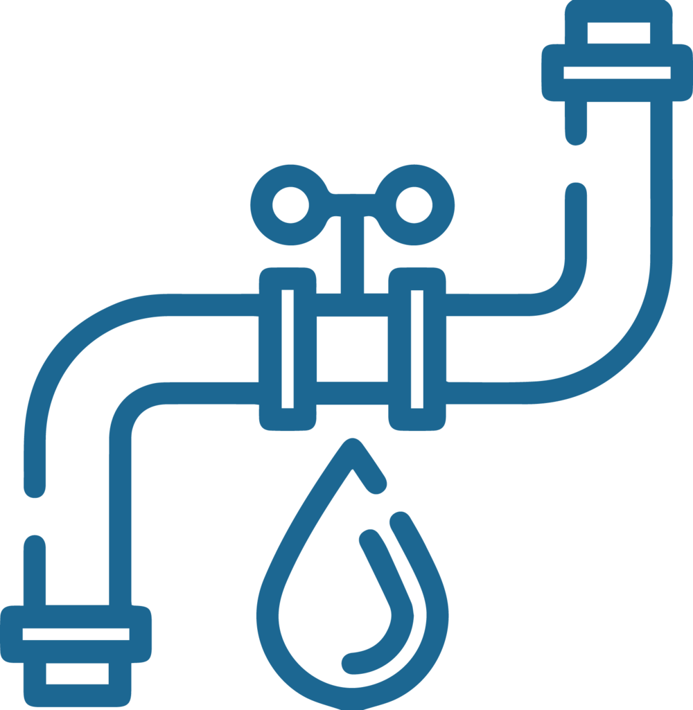 Plumbing Icon Blue Pipesand Faucet PNG image