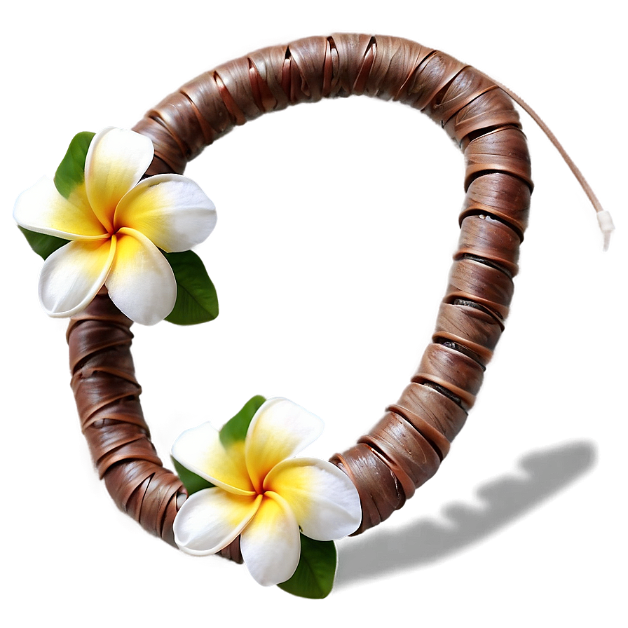 Plumeria Hawaiian Lei Png 06262024 PNG image