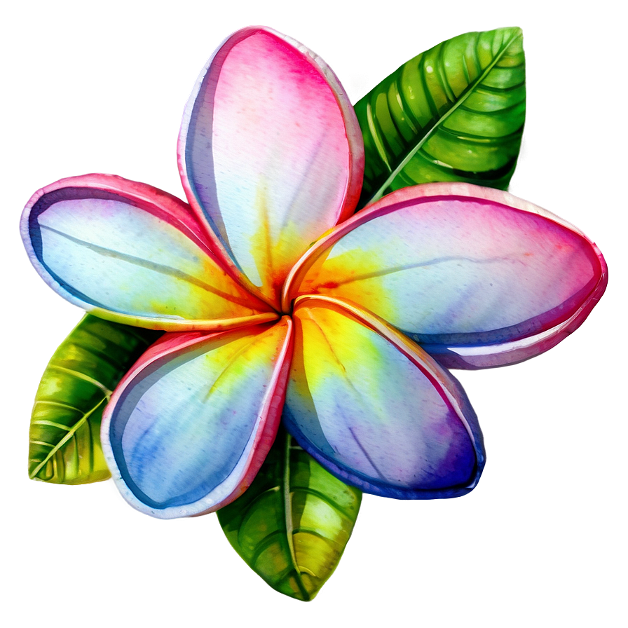 Plumeria Watercolor Png Ejd PNG image