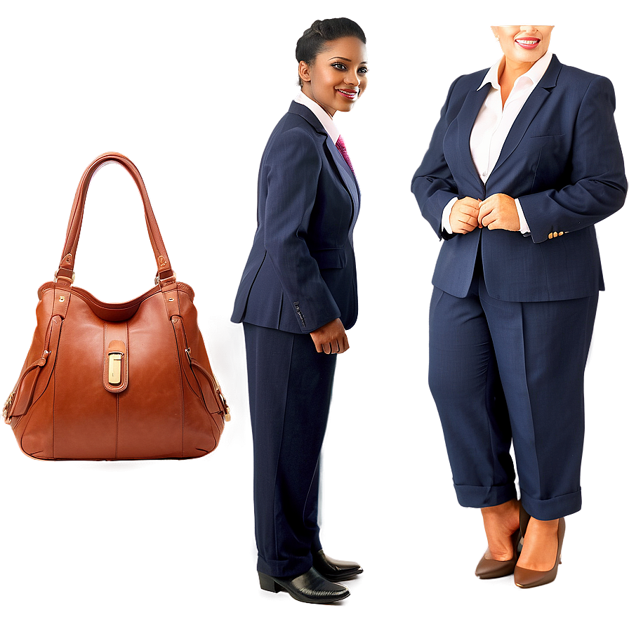 Plus Size Business Suit Png 06212024 PNG image