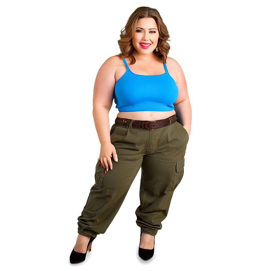 Plus Size Cargo Pants Png 06132024 PNG image