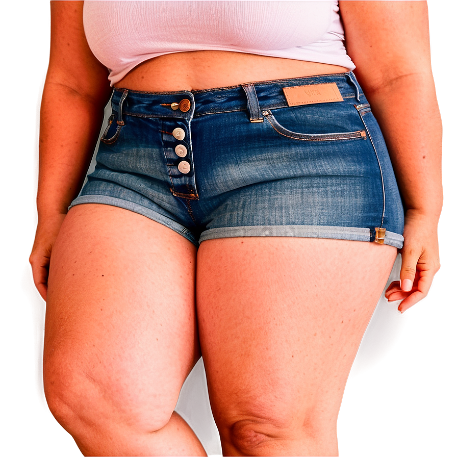 Plus Size Jorts Comfort Png 06132024 PNG image