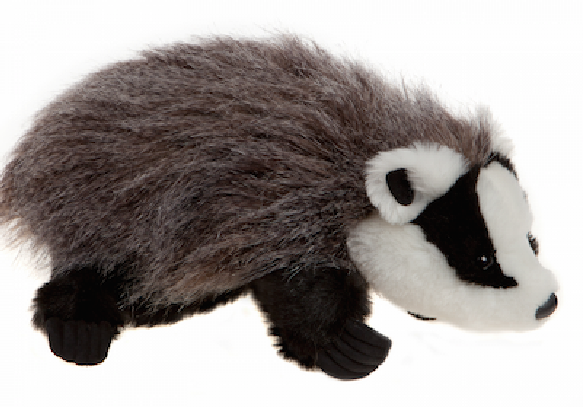 Plush Badger Toy PNG image