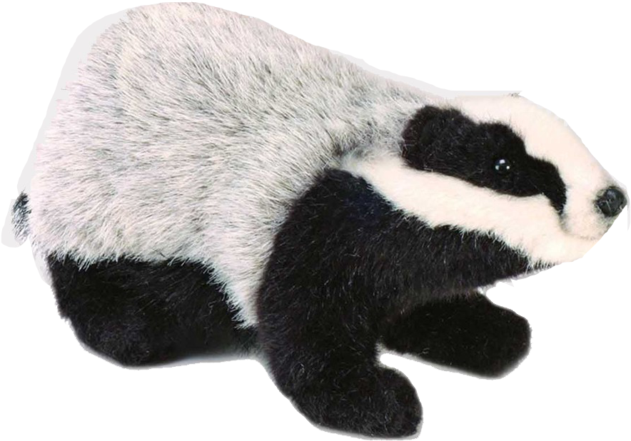 Plush Badger Toy PNG image