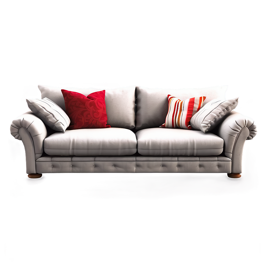 Plush Deep-seated Sofa Png Tyh PNG image