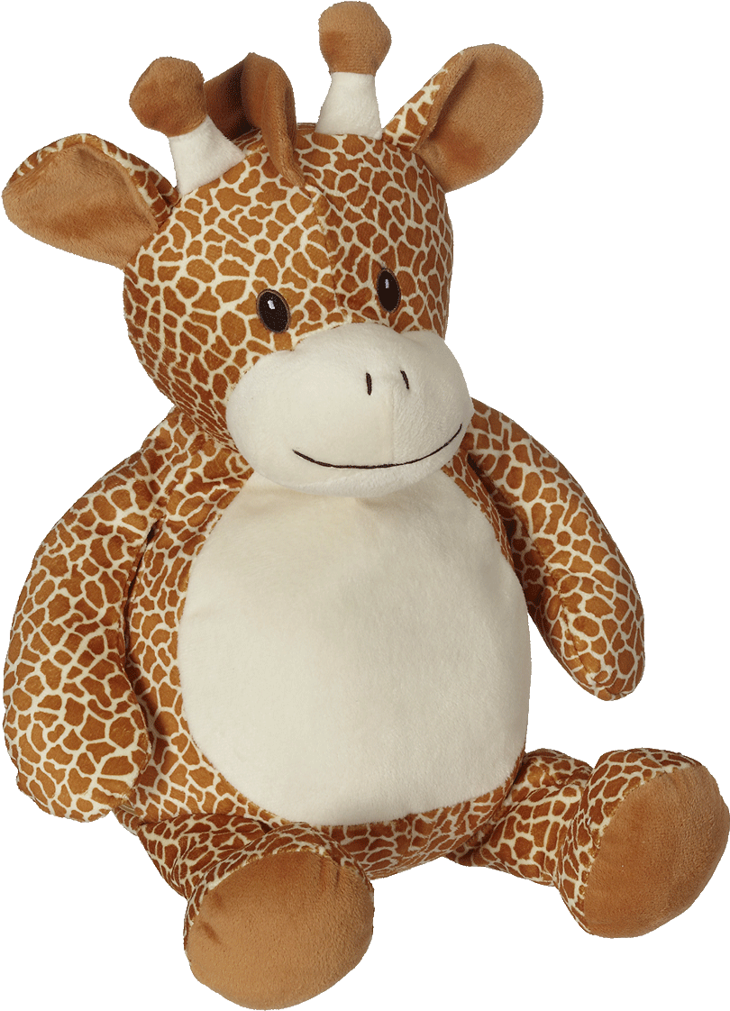 Plush Giraffe Toy Sitting PNG image