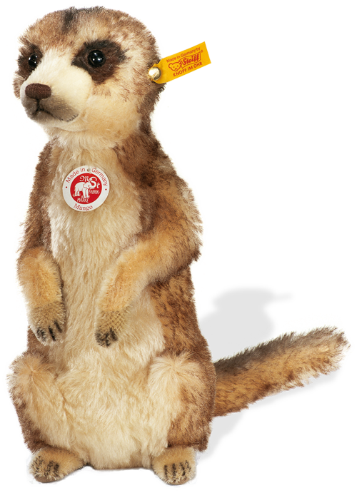 Plush Meerkat Toy Standing PNG image