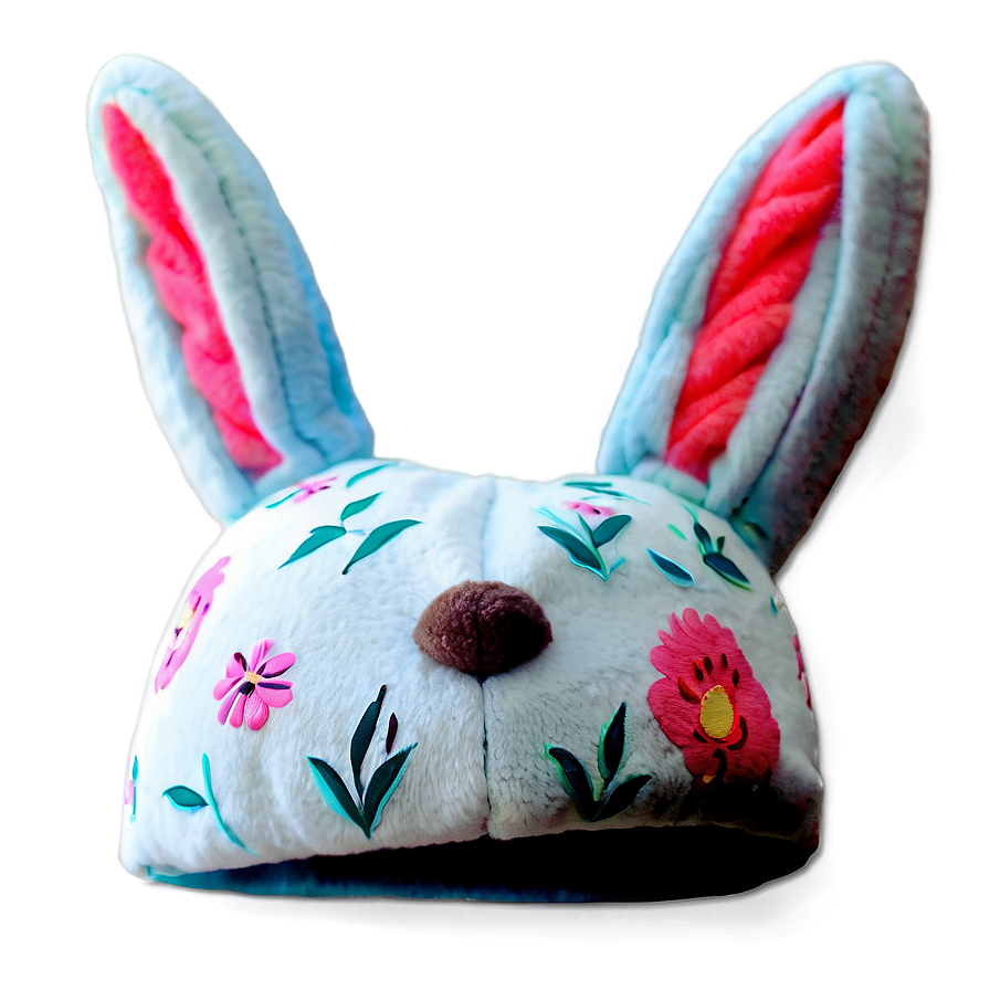 Plush Rabbit Hat Comfort Png 06272024 PNG image