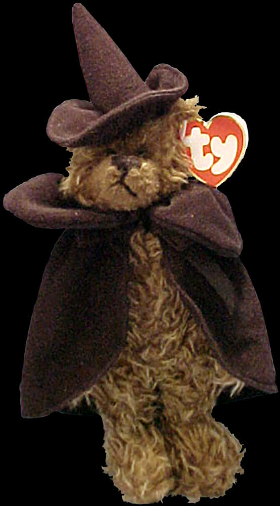 Plush_ Teddy_ Bear_ Witch_ Hat PNG image