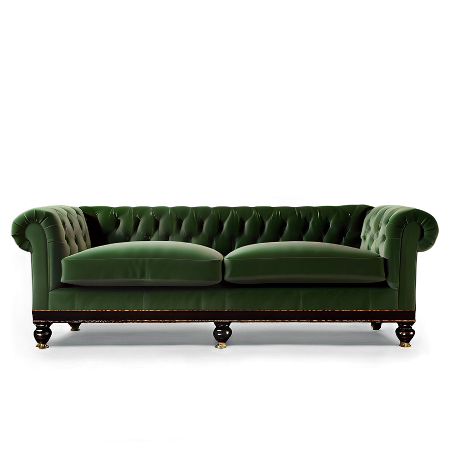 Plush Velvet Sofa Png Ajh14 PNG image