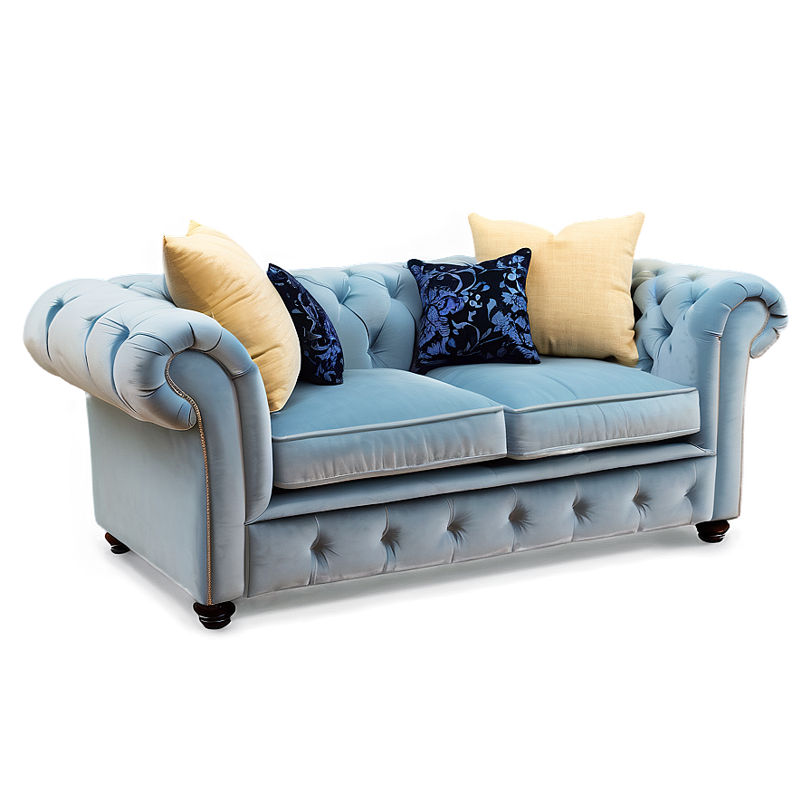 Plush Velvet Sofa Png Mog PNG image