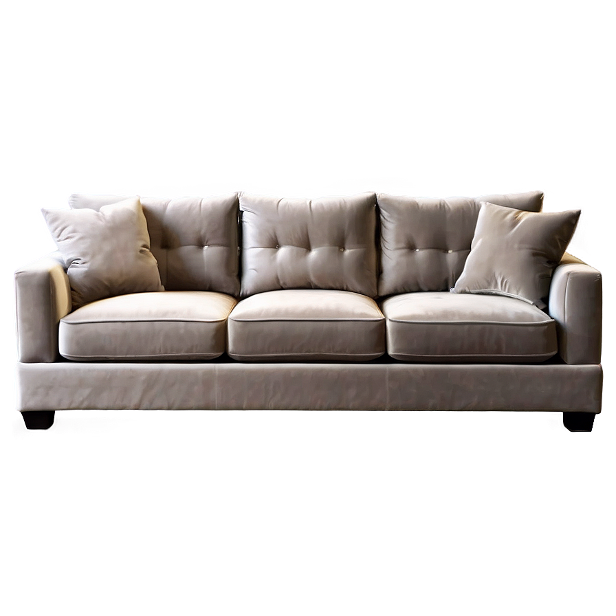 Plush Velvet Sofa Png Nbg16 PNG image