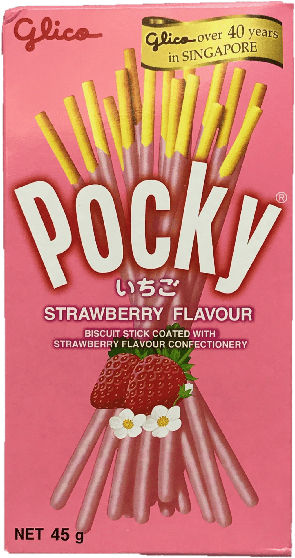 Pocky Strawberry Flavor Packaging PNG image