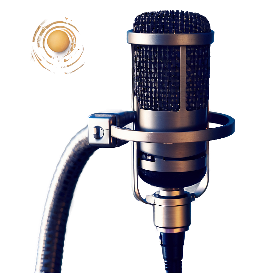 Podcast Mic With Pop Filter Png Hlb41 PNG image