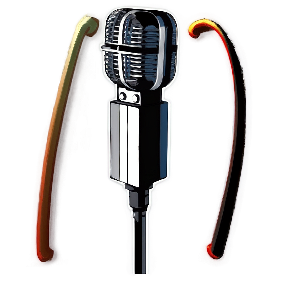 Podcast Mic With Stand Png 06122024 PNG image