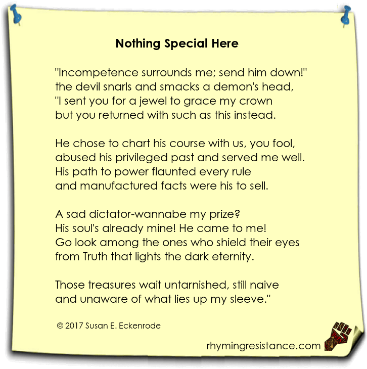 Poem Nothing Special Here PNG image