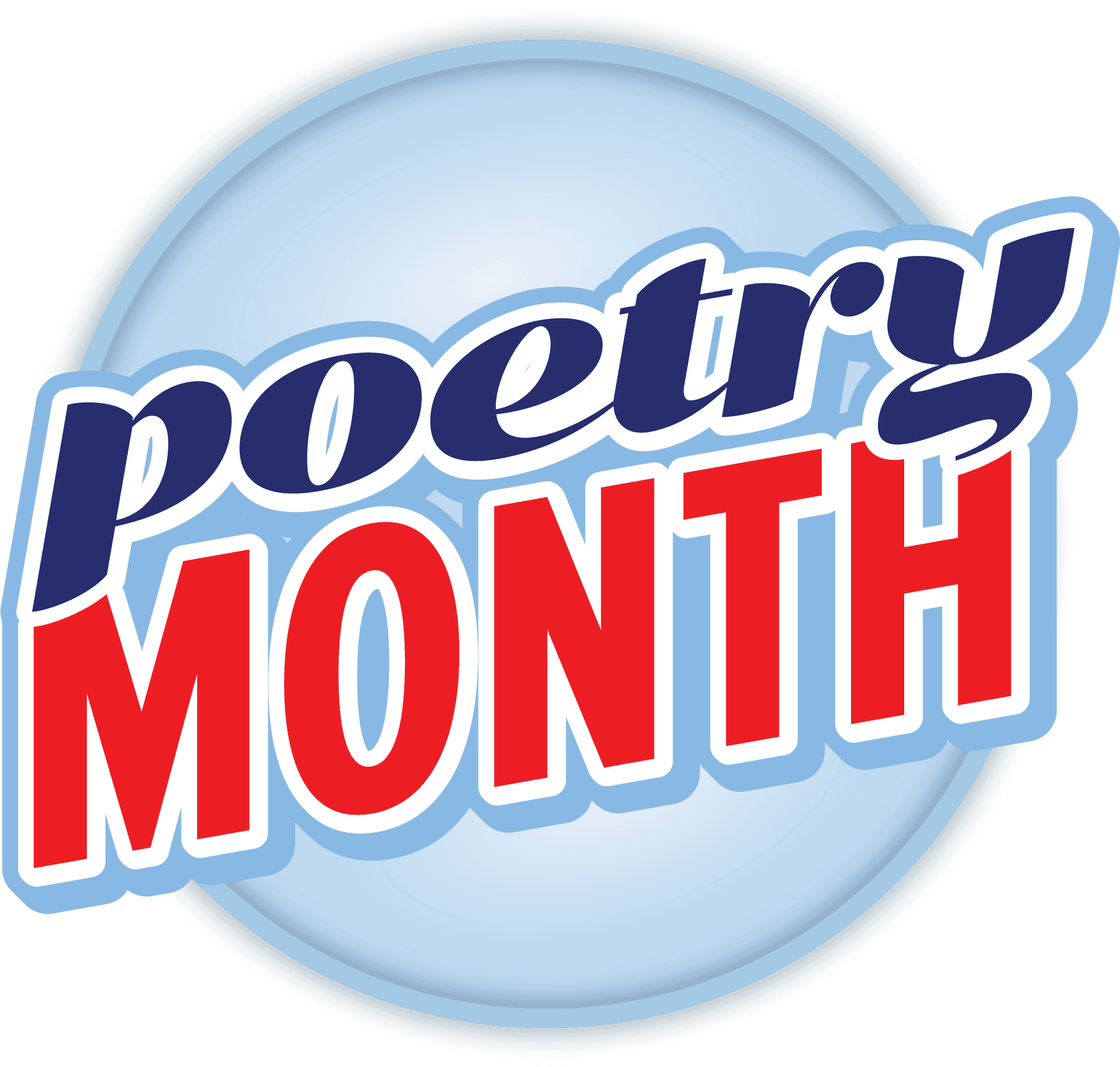 Poetry Month Celebration Badge PNG image