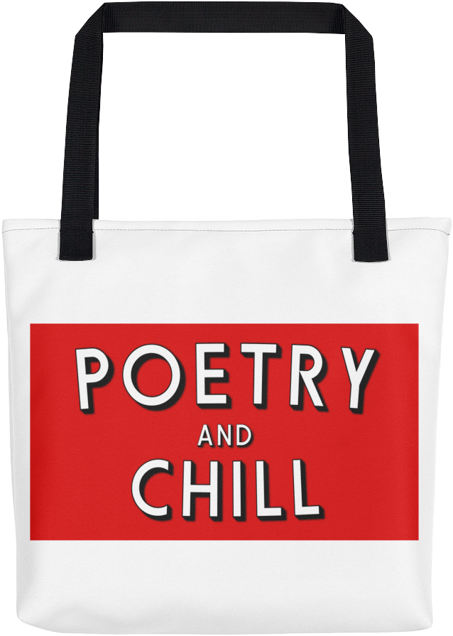 Poetryand Chill Tote Bag PNG image