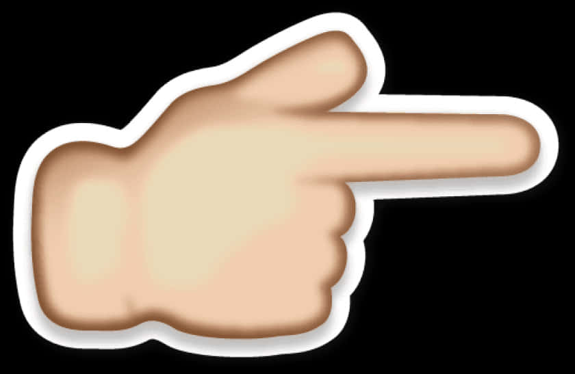Pointing Hand Emoji PNG image