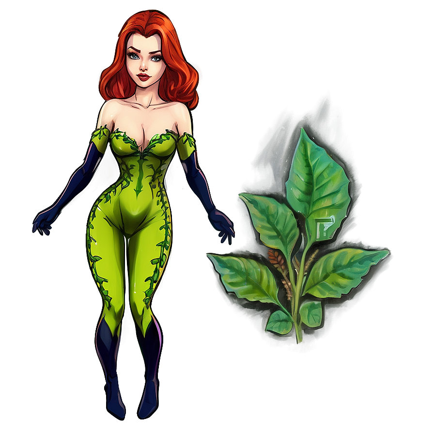 Poison Ivy Sketch Png 84 PNG image