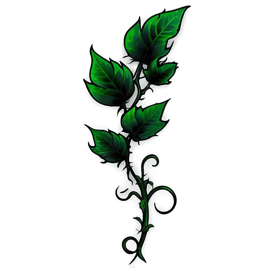 Poison Ivy Tattoo Design Png Trx53 PNG image