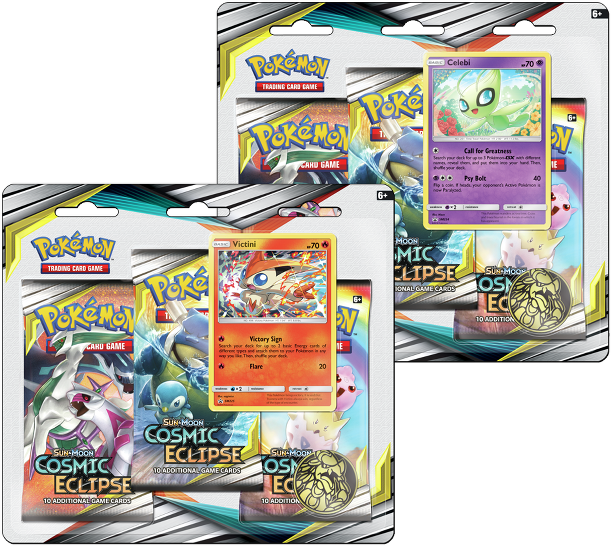 Pokemon Cosmic Eclipse Booster Packsand Promo Cards PNG image