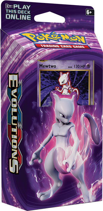 Pokemon Evolutions Mewtwo Card Pack PNG image