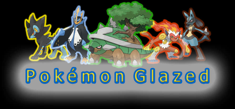 Pokemon Glazed Legendary Team PNG image