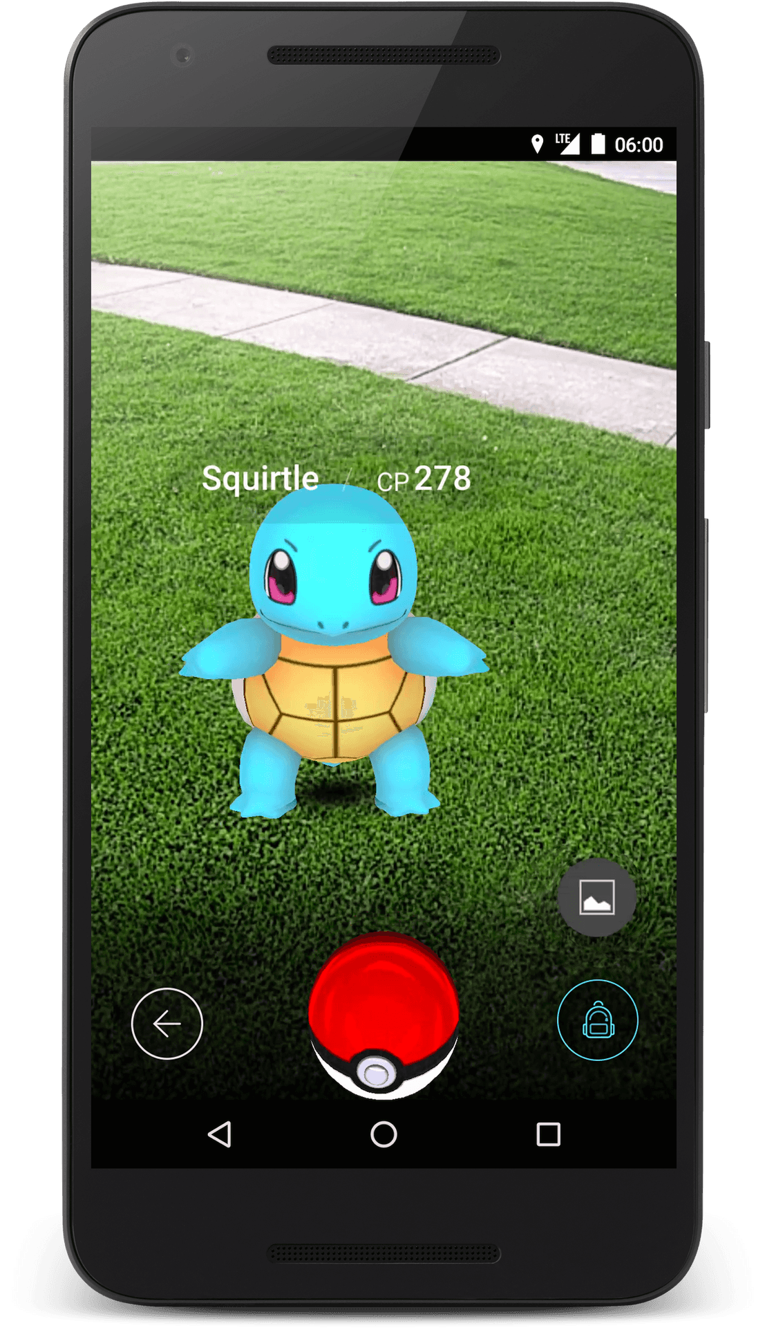 Pokemon Go Squirtle Encounter PNG image