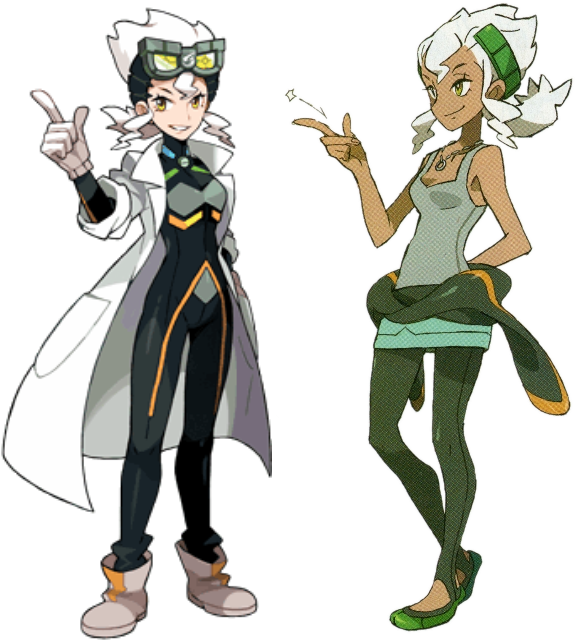 Pokemon Professors Sycamoreand Caeli PNG image