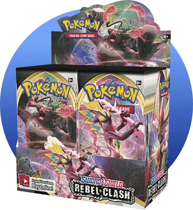 Pokemon Rebel Clash Booster Box PNG image