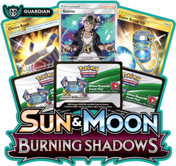 Pokemon Sun Moon Burning Shadows Cards PNG image