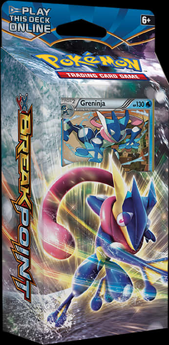 Pokemon T C G Breakpoint Greninja Booster Pack PNG image