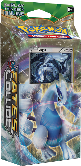 Pokemon T C G Lugia Fates Collide Theme Deck Packaging PNG image