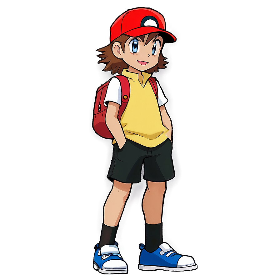 Pokemon Trainer Red Png 05032024 PNG image