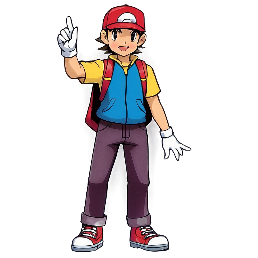 Pokemon Trainer Red Png Iwr PNG image