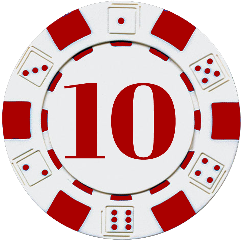 Poker Chip Number10 PNG image