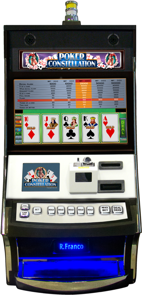 Poker Constellation Slot Machine PNG image