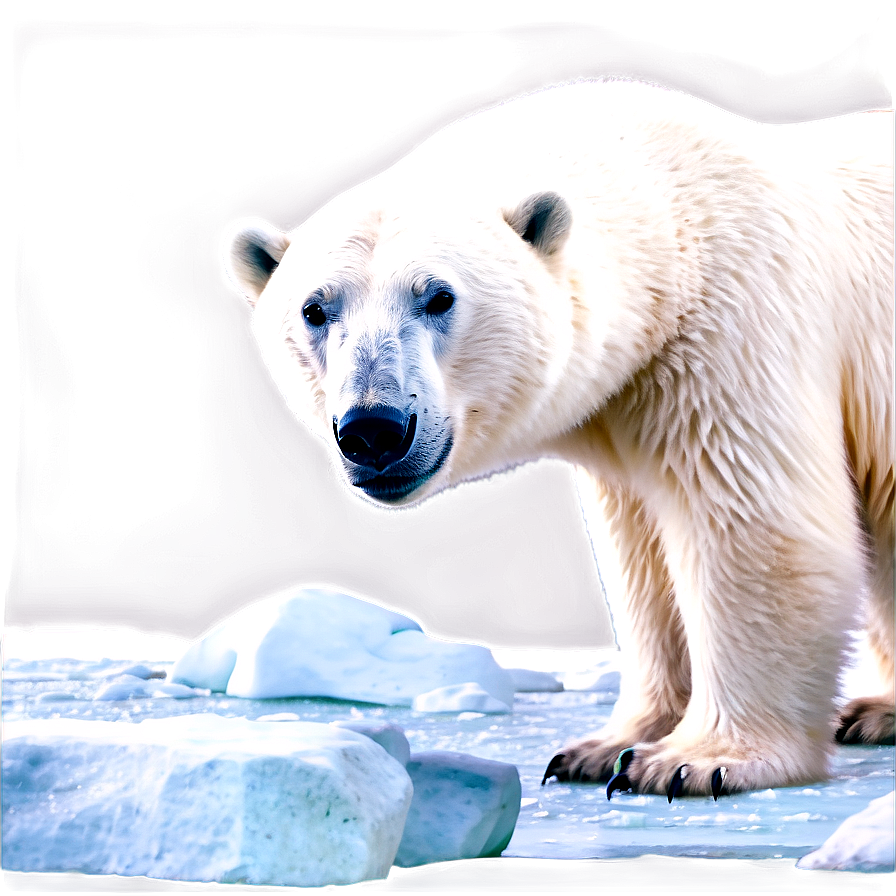 Polar Bear Habitat Scene Png 05062024 PNG image