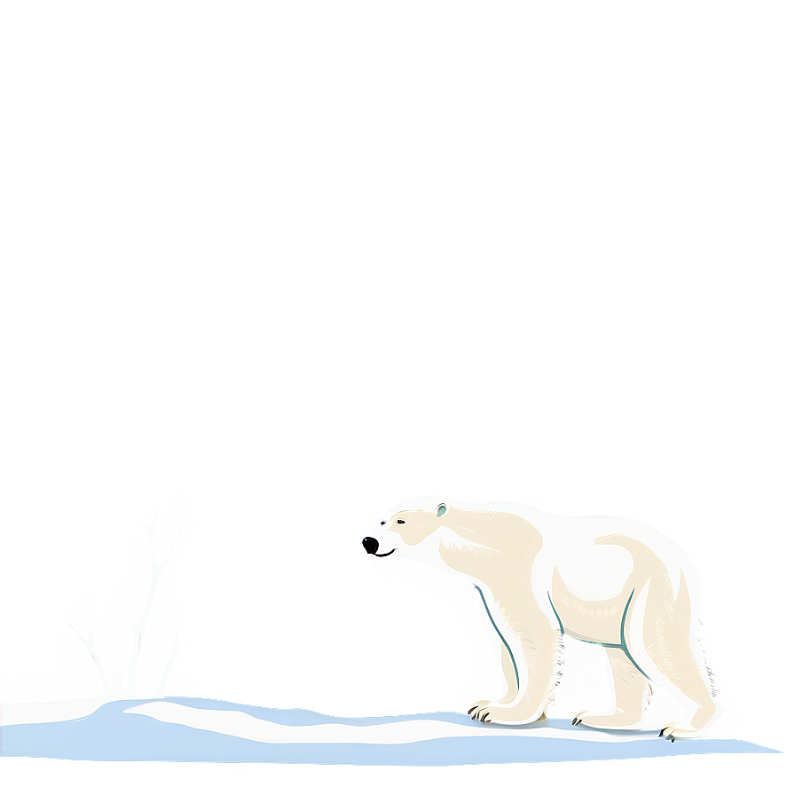 Polar Bear In Arctic Png Fnl PNG image