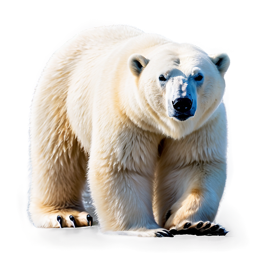 Polar Bear In Blizzard Png Mra83 PNG image