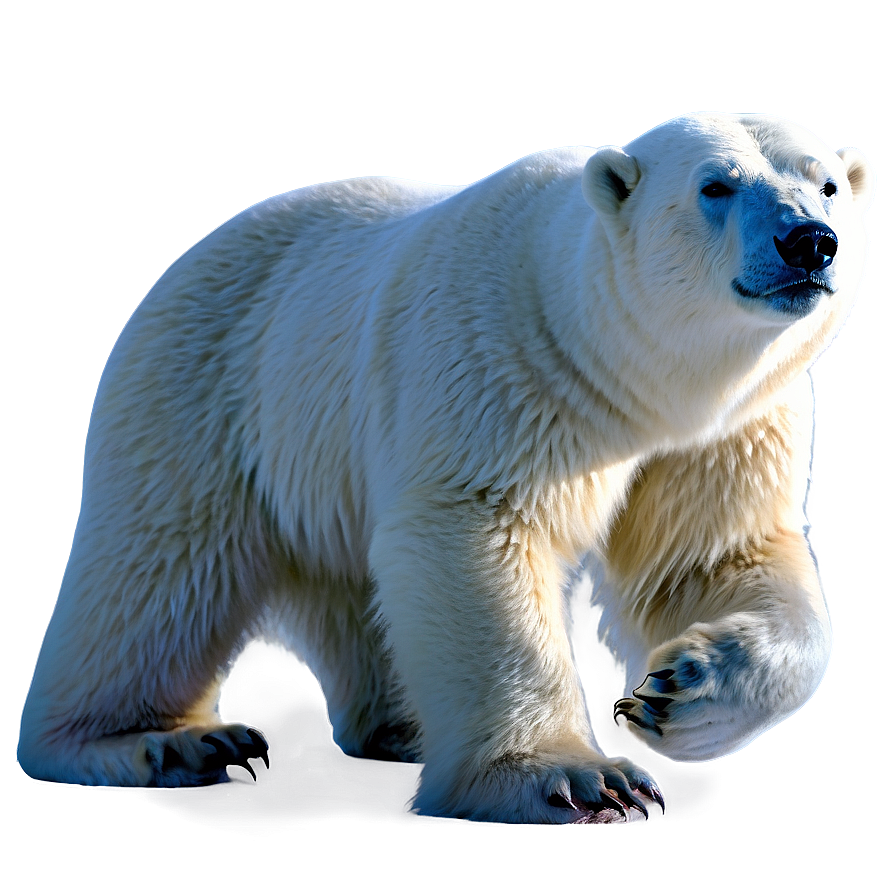 Polar Bear In Snow Png 05062024 PNG image