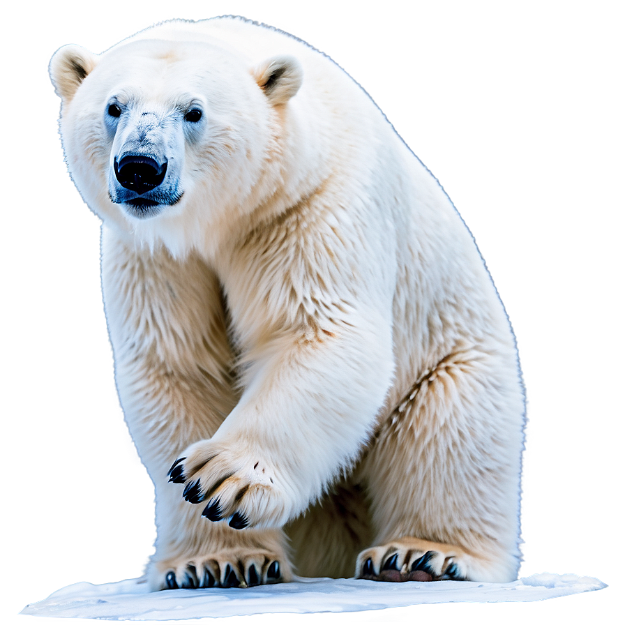 Polar Bear In Snow Png Imo32 PNG image