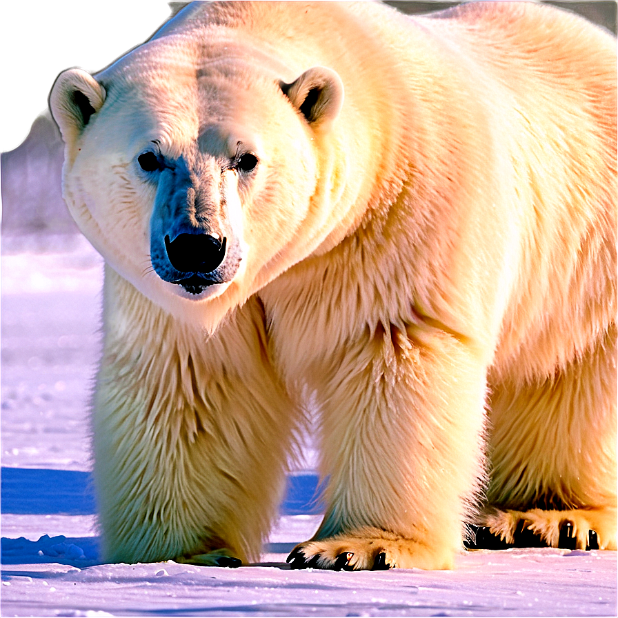 Polar Bear North Pole Habitat Png Ntl PNG image