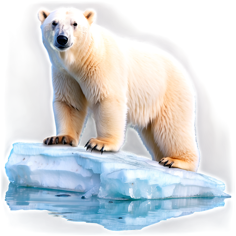 Polar Bear On Iceberg Png 05062024 PNG image