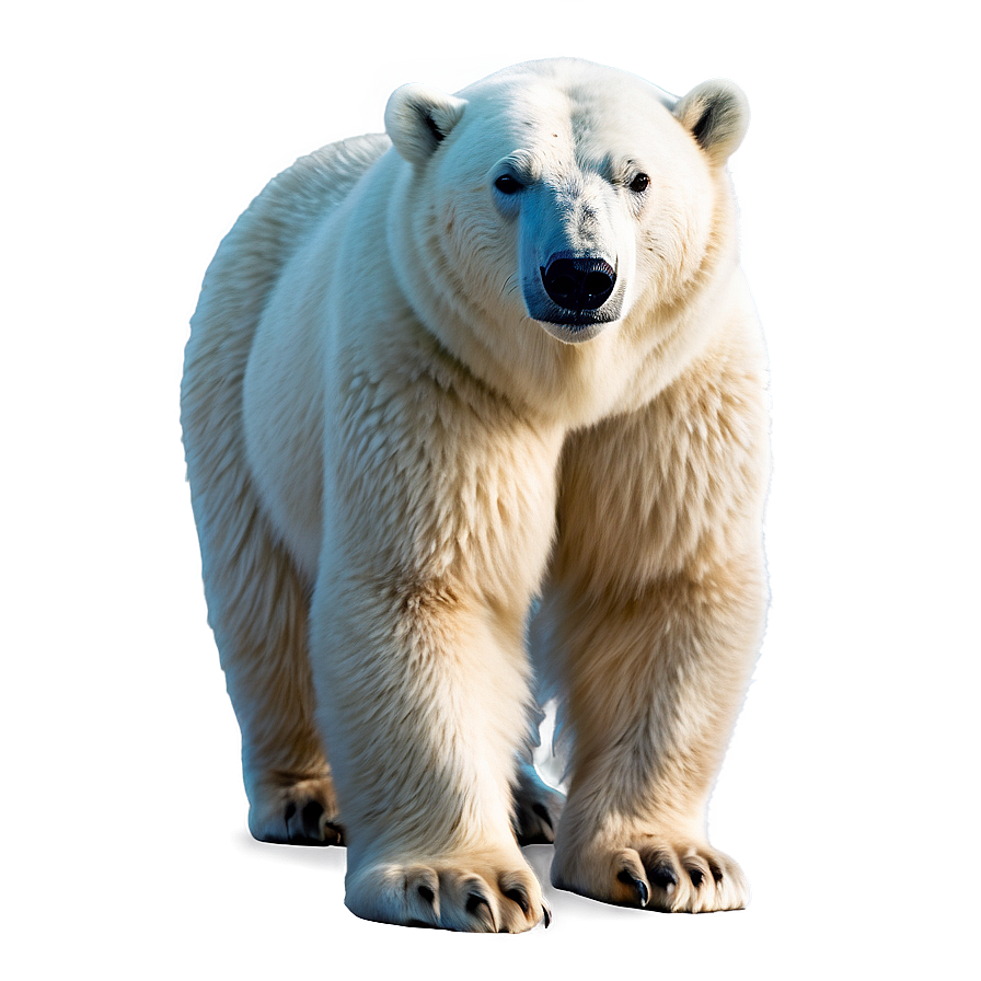 Polar Bear On Tundra Png Yfj PNG image