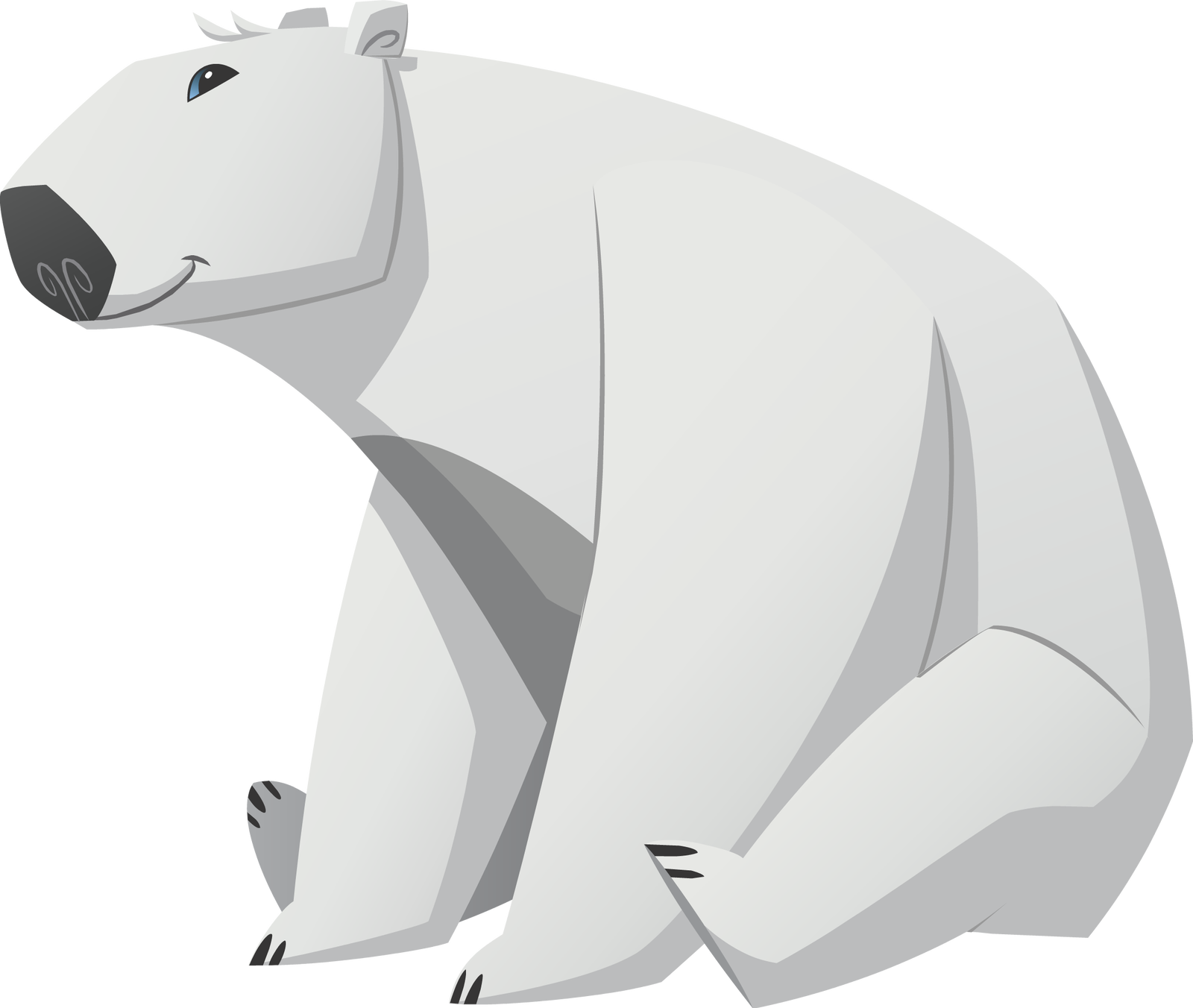 Polar_ Bear_ Vector_ Illustration PNG image