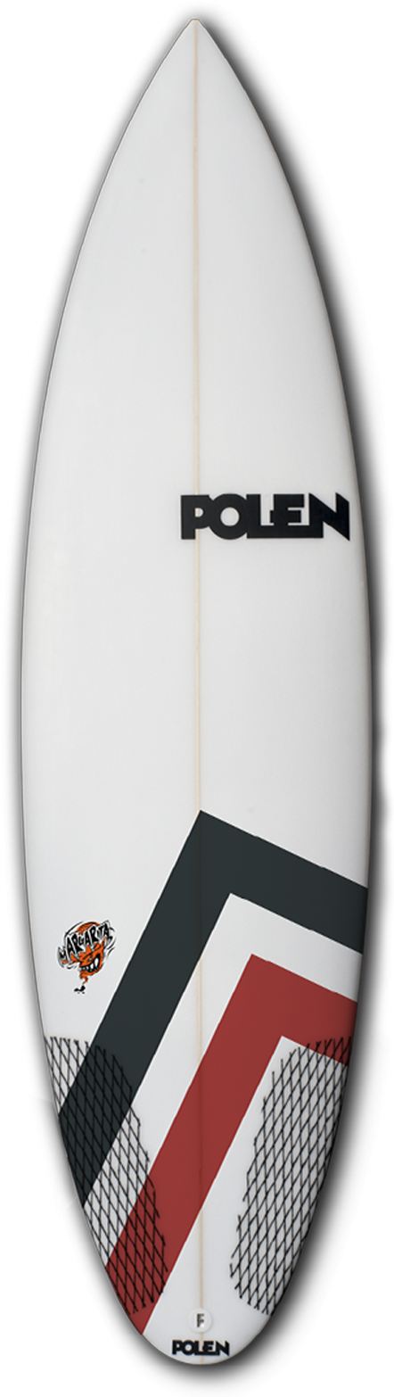 Polen Branded Surfboard Design PNG image