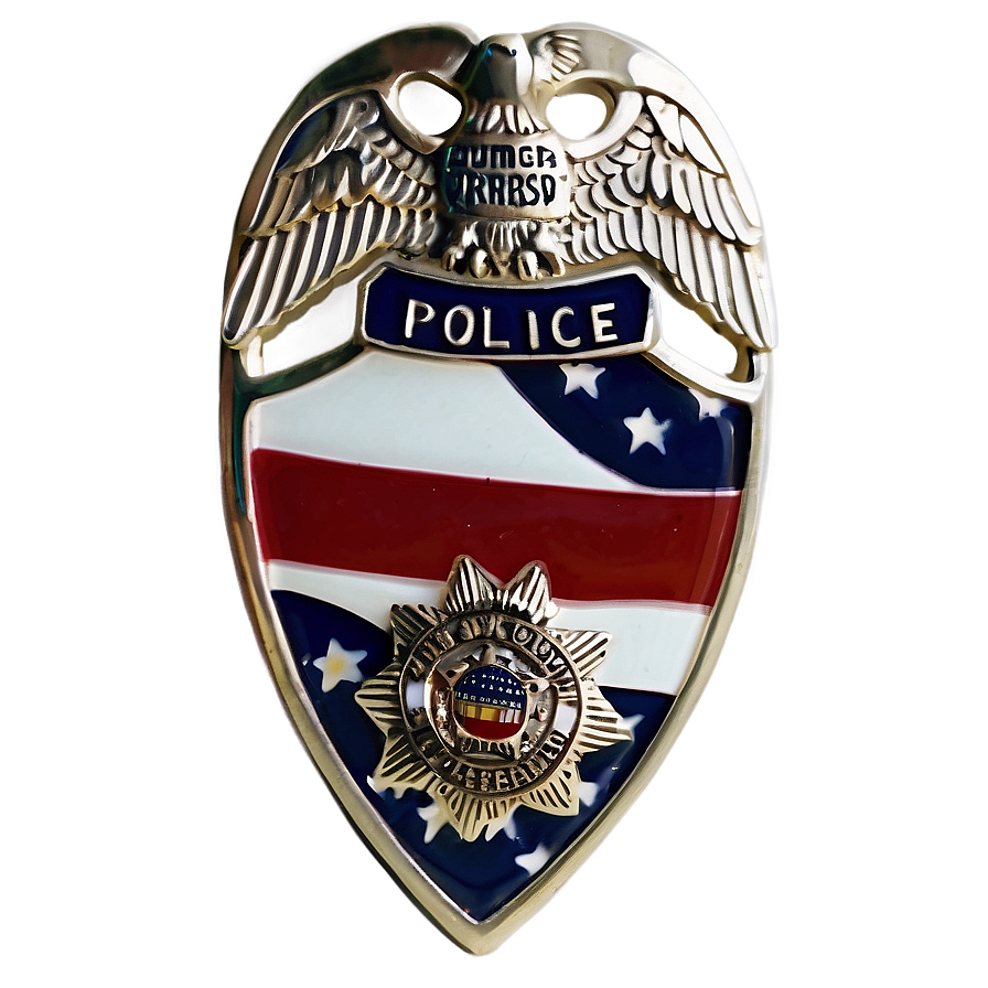 Police Badge With Flag Png 60 PNG image